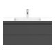 Duravit Meuble sous-lavabo c-bonded L-Cube 100x48 cm, 1 HL, gris mat, 2 tiroirs, suspendu-5
