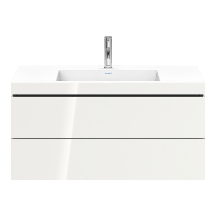 Duravit Meuble sous lavabo c-bonded L-Cube 100x48 cm, 1 tiroir, blanc hgl, 2 tiroirs, suspendu
