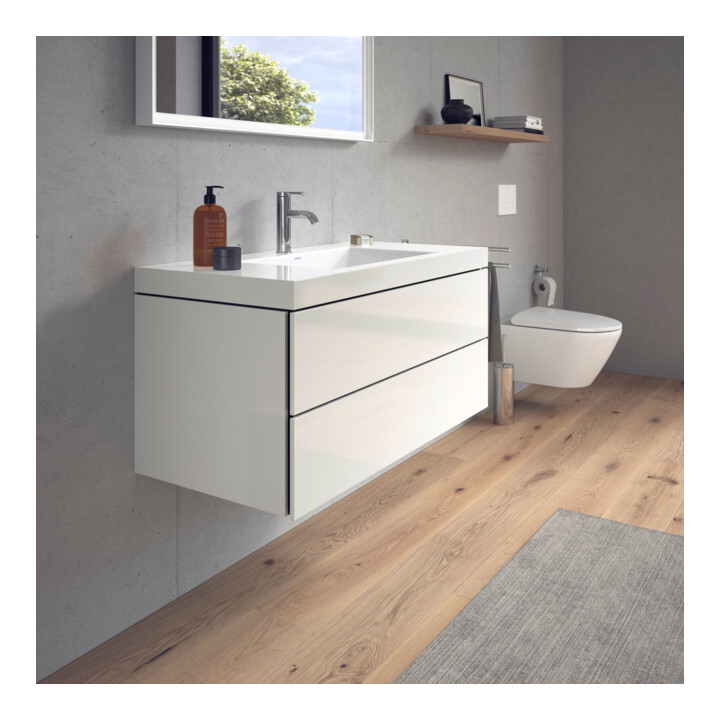 Duravit Meuble sous lavabo c-bonded L-Cube 100x48 cm, 1 tiroir, blanc hgl, 2 tiroirs, suspendu
