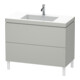 Duravit Meuble sous-lavabo c-bonded L-Cube 100x48 cm, 1 tiroir, blanc mat, 2 coulisses, vertical-1