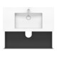 Duravit Meuble sous-lavabo c-bonded L-Cube 100x48 cm, 1 tiroir, blanc mat, 2 tiroirs, suspendu-4