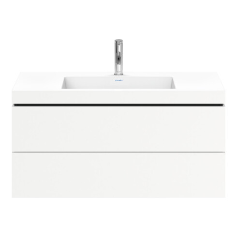 Duravit Meuble sous-lavabo c-bonded L-Cube 100x48 cm, 1 tiroir, blanc mat, 2 tiroirs, suspendu