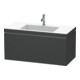 Duravit Meuble sous-lavabo c-bonded L-Cube 100x48 cm, 1 tiroir, graphite mat, suspendu-1