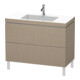 Duravit Meuble sous lavabo c-bonded L-Cube 100x48 cm, 1 trou, 2 tiroirs, deb.-1