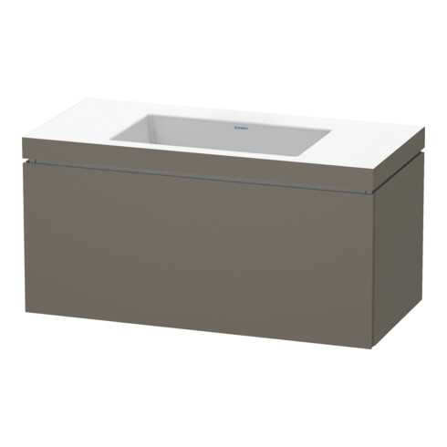 Duravit Meuble sous lavabo c-bonded L-Cube 100x48 cm, sans poignée, 1 tiroir, suspendu