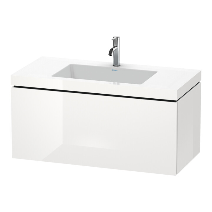 Duravit Meuble sous lavabo c-bonded L-Cube 100x48 cm, sans poignée, 1 tiroir, suspendu