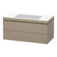 Duravit Meuble sous-lavabo c-bonded L-Cube 100x48 cm, sans robinet, 2 tiroirs, suspendu-1