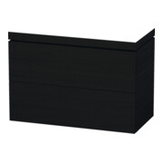Duravit Meuble sous lavabo c-bonded L-Cube 100x48 cm, sans trop-plein, 2 tiroirs, sur pied