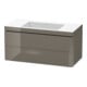 Duravit Meuble sous lavabo c-bonded L-Cube 100x48 cm, sans trop-plein, blanc brillant, 2 tiroirs, suspendu-1
