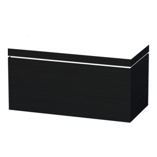 Duravit Meuble sous lavabo c-bonded L-Cube 100x48 cm, sans trop-plein, chêne noir, 1 tiroir