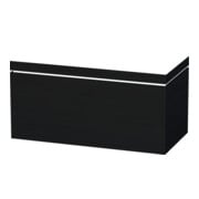Duravit Meuble sous lavabo c-bonded L-Cube 100x48 cm, sans trop-plein, chêne noir, 1 tiroir