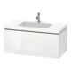 Duravit Meuble sous-lavabo c-bonded L-Cube 100x48 cm, sans trou, 1 tiroir, suspendu