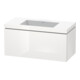 Duravit Meuble sous-lavabo c-bonded L-Cube 100x48 cm, sans trou, blanc brillant, 1 tiroir, suspendu-1