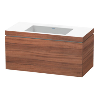 Duravit Meuble sous-lavabo c-bonded L-Cube 100x48 cm, sans trou, N Nat, 1 tiroir, suspendu