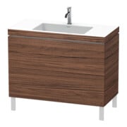 Duravit Meuble sous lavabo c-bonded L-Cube 100x48cm, 1 tiroir, N foncé, 2 tiroirs, debout-1