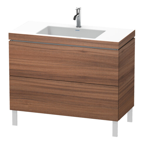 Duravit Meuble sous lavabo c-bonded L-Cube 100x48cm, 1 tiroir, N Nat, 2 coulisses, deb.