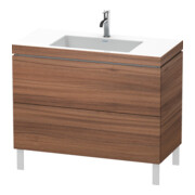 Duravit Meuble sous lavabo c-bonded L-Cube 100x48cm, 1 tiroir, N Nat, 2 coulisses, deb.