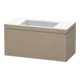Duravit Meuble sous-lavabo c-bonded L-Cube 100x48cm, sans robinetterie, laqué, 1 tiroir, suspendu-1