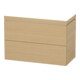 Duravit Meuble sous lavabo c-bonded L-Cube 100x48cm, sans trop-plein, 2 tiroirs, sur pied-1