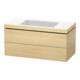 Duravit Meuble sous-lavabo c-bonded L-Cube 100x48cm, sans trop-plein, blanc mat, 2 tiroirs, suspendu-1