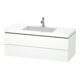 Duravit Meuble sous-lavabo c-bonded L-Cube 120x48 cm, 1 HL, blanc mat, 2 tiroirs, suspendu-1