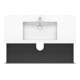 Duravit Meuble sous lavabo c-bonded L-Cube 120x48 cm, 1 HL, blanc mat, 2 tiroirs, suspendu-2