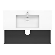 Duravit Meuble sous lavabo c-bonded L-Cube 120x48 cm, 1 HL, blanc mat, 2 tiroirs, suspendu-2