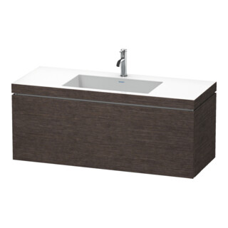 Duravit Meuble sous lavabo c-bonded L-Cube 120x48 cm, 1 HL, E d geb., 1 tiroir, suspendu