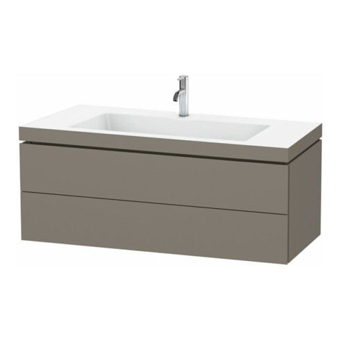 Duravit Meuble sous lavabo c-bonded L-Cube 120x48 cm, 1 HL, f G m, 2 tiroirs, suspendu