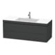 Duravit Meuble sous-lavabo c-bonded L-Cube 120x48 cm, 1 HL, gris mat, 2 tiroirs, suspendu-1