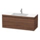 Duravit Meuble sous lavabo c-bonded L-Cube 120x48 cm, 1 HL, N foncé, 2 tiroirs, suspendu-1