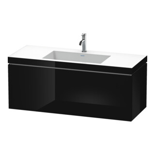 Duravit Meuble sous-lavabo c-bonded L-Cube 120x48 cm, 1 tiroir, blanc brillant, suspendu