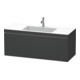 Duravit Meuble sous-lavabo c-bonded L-Cube 120x48 cm, 1 tiroir, graph ma, suspendu-1