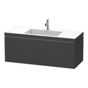 Duravit Meuble sous-lavabo c-bonded L-Cube 120x48 cm, 1 tiroir, graph ma, suspendu