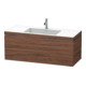 Duravit Meuble sous-lavabo c-bonded L-Cube 120x48 cm, 1 tiroir, N foncé, 1 coulissant, suspendu-1