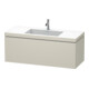 Duravit Meuble sous lavabo c-bonded L-Cube 120x48 cm, 1 tiroir, taupe mat, suspendu-1