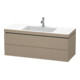 Duravit Meuble sous lavabo c-bonded L-Cube 120x48 cm, 1 trou, sans, 2 tiroirs, suspendu-1