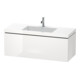 Duravit Meuble sous-lavabo c-bonded L-Cube 120x48 cm, sans poignée, graphite mat, 1 tiroir, suspendu