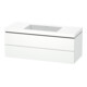 Duravit Meuble sous-lavabo c-bonded L-Cube 120x48 cm, sans trop-plein, blanc mat, 2 tiroirs, suspendu-1