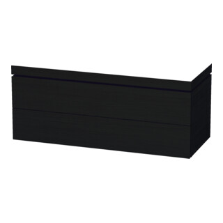 Duravit Meuble sous-lavabo c-bonded L-Cube 120x48 cm, sans trop-plein, blanc œuf, 2 tiroirs