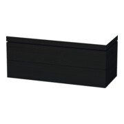 Duravit Meuble sous-lavabo c-bonded L-Cube 120x48 cm, sans trop-plein, blanc œuf, 2 tiroirs