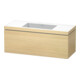 Duravit Meuble sous lavabo c-bonded L-Cube 120x48 cm, sans trop-plein, méd. œuf, 1 tiroir, suspendu-1