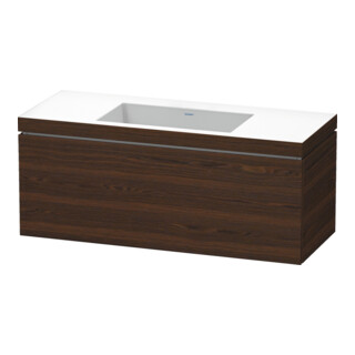 Duravit Meuble sous-lavabo c-bonded L-Cube 120x48 cm, sans trou, 1 tiroir, suspendu