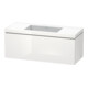 Duravit Meuble sous-lavabo c-bonded L-Cube 120x48 cm, sans trou, blanc brillant, 1 tiroir, suspendu-1