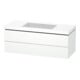 Duravit Meuble sous-lavabo c-bonded L-Cube 120x48 cm, sans trou, blanc mat, 2 tiroirs, suspendu-1