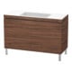 Duravit Meuble sous lavabo c-bonded L-Cube 120x48cm, sans trou robinet, N foncé, 2 tiroirs, debout-1