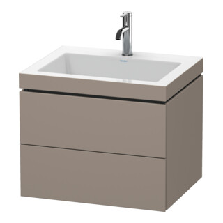 Duravit Meuble sous-lavabo c-bonded L-Cube 60 x 48 cm, 1 HL, bas. ma, 2 tiroirs, suspendu