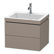 Duravit Meuble sous-lavabo c-bonded L-Cube 60 x 48 cm, 1 HL, bas. ma, 2 tiroirs, suspendu
