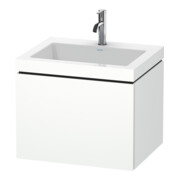 Duravit Meuble sous-lavabo c-bonded L-Cube 60 x 48 cm, 1 HL, blanc mat, 1 tiroir, suspendu