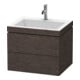 Duravit Meuble sous-lavabo c-bonded L-Cube 60 x 48 cm, 1 HL, E d ge, 2 tiroirs, suspendu-1